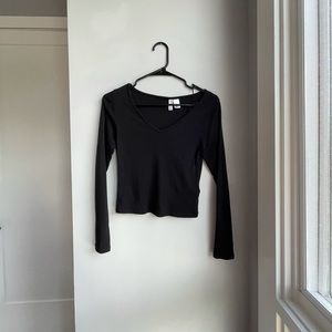 DIVIDED Black Long Sleeve Shirt Size: S